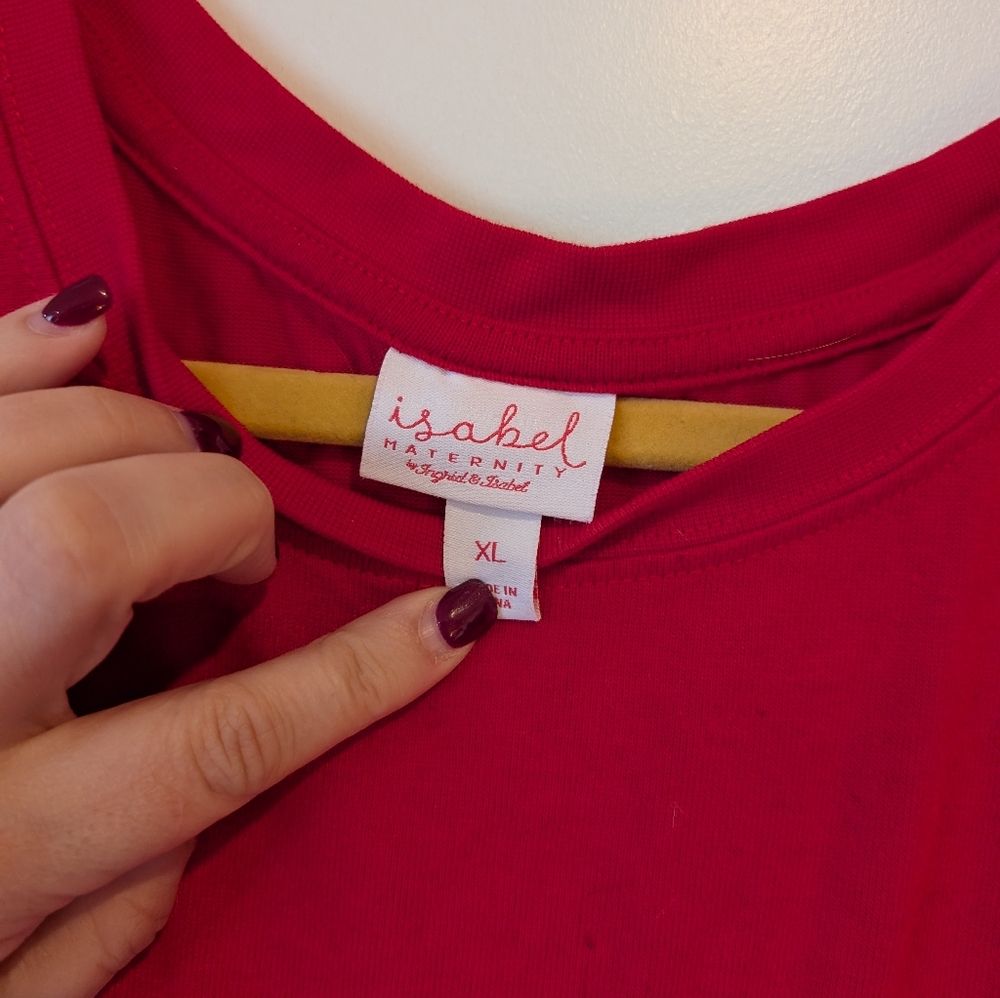 Santa Baby Maternity Sweatshirt - Picture 2 of 3